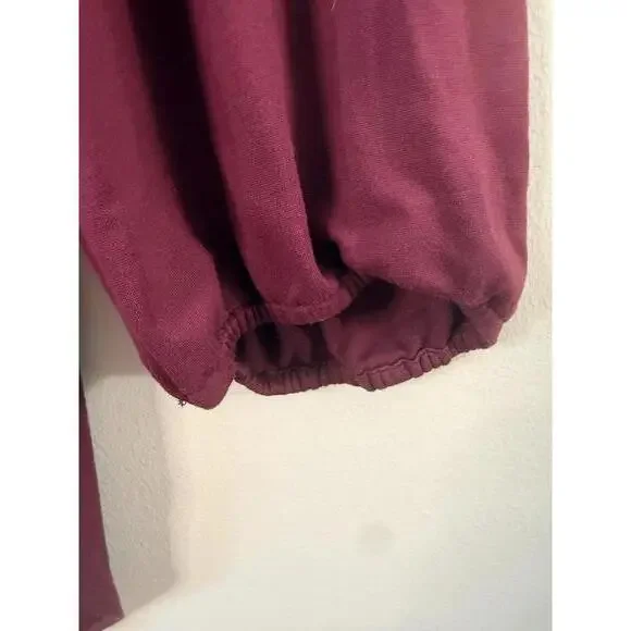 Anne Klein Burgundy Split-Neck Blouse – Size L - Picture 4 of 8